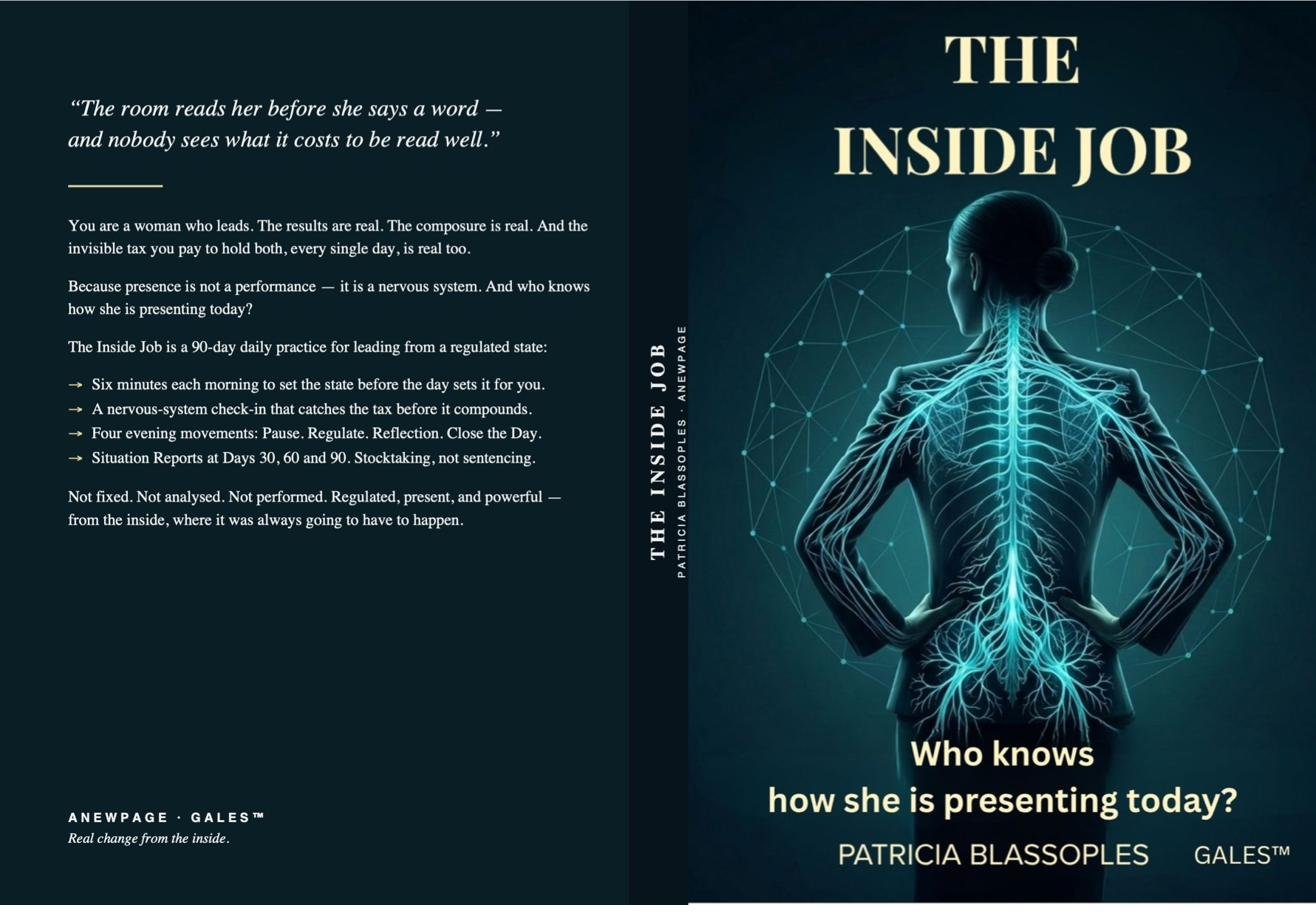 The Inside Job — full wraparound cover with back-cover description