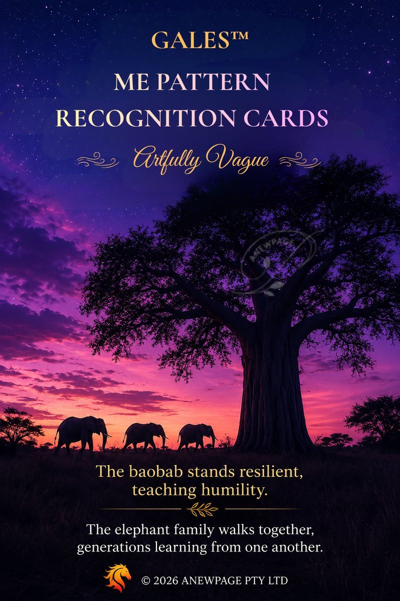 GALES™ ME Pattern Recognition Cards — purple Artfully Vague edition
